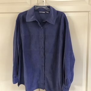 Suede feel blouse