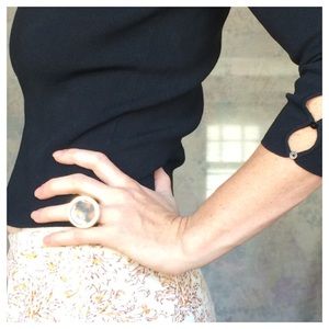 Michael Kors Gold Tone Tortoise Shell Ring Size7.5