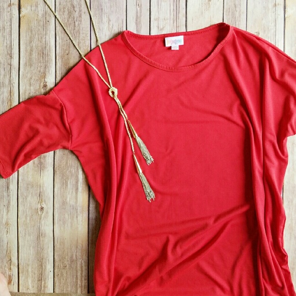 NWT LulaRoe XS Irma Red