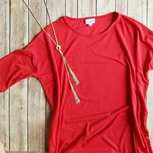 NWT LulaRoe XS Irma Red