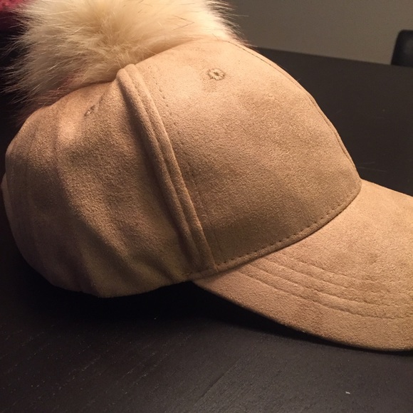 • camel vegan suede baseball hat • - Picture 3 of 3