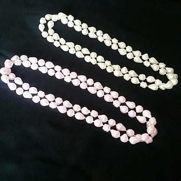 Baroque Pearl Necklaces - Two  (Soft Pink & White)