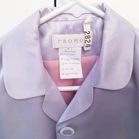 Faux Raw Silk Blazer Made In France - Picture 3 of 5