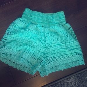 Crochet shorts