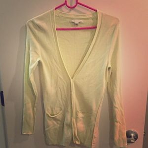 Banana Republic light green cardigan