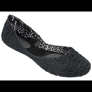 Melissa + Campana Papel Black Sandal Flats 7