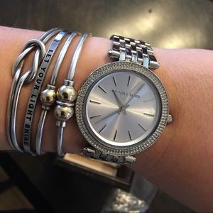 Darci Silver-Tone Michael Kors Watch