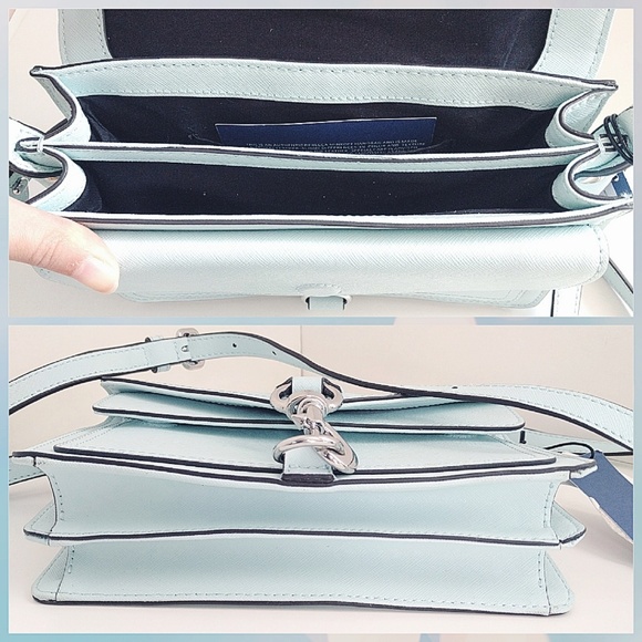 📣Rebecca Minkoff Hudson Moto Mini Crossbody Mint - Picture 4 of 4