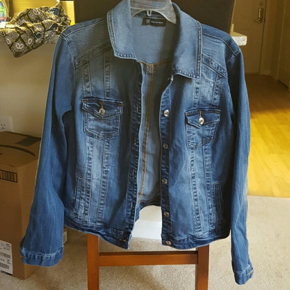 Lightly distressed denim jacket