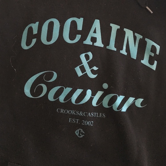 Crooks & Castles 'cocaine & caviar' hoodie