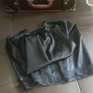 Deena Black Half Slip