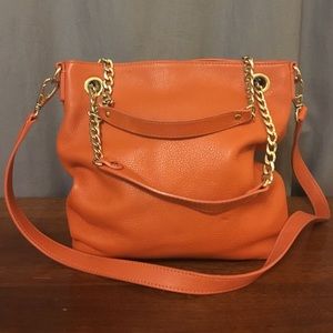 Michael Kors Small Orange Handbag Gold