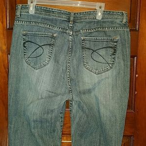 Chico's I Womens Platinum Denim Jeans Bootcut 3