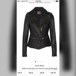 Muubaa woman's leather jacket