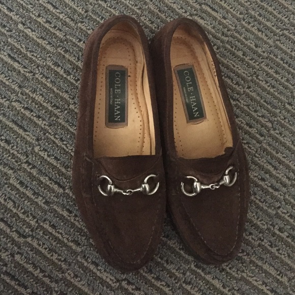 Vintage brown leather Cole Haan Italian loafers - Picture 1 of 3