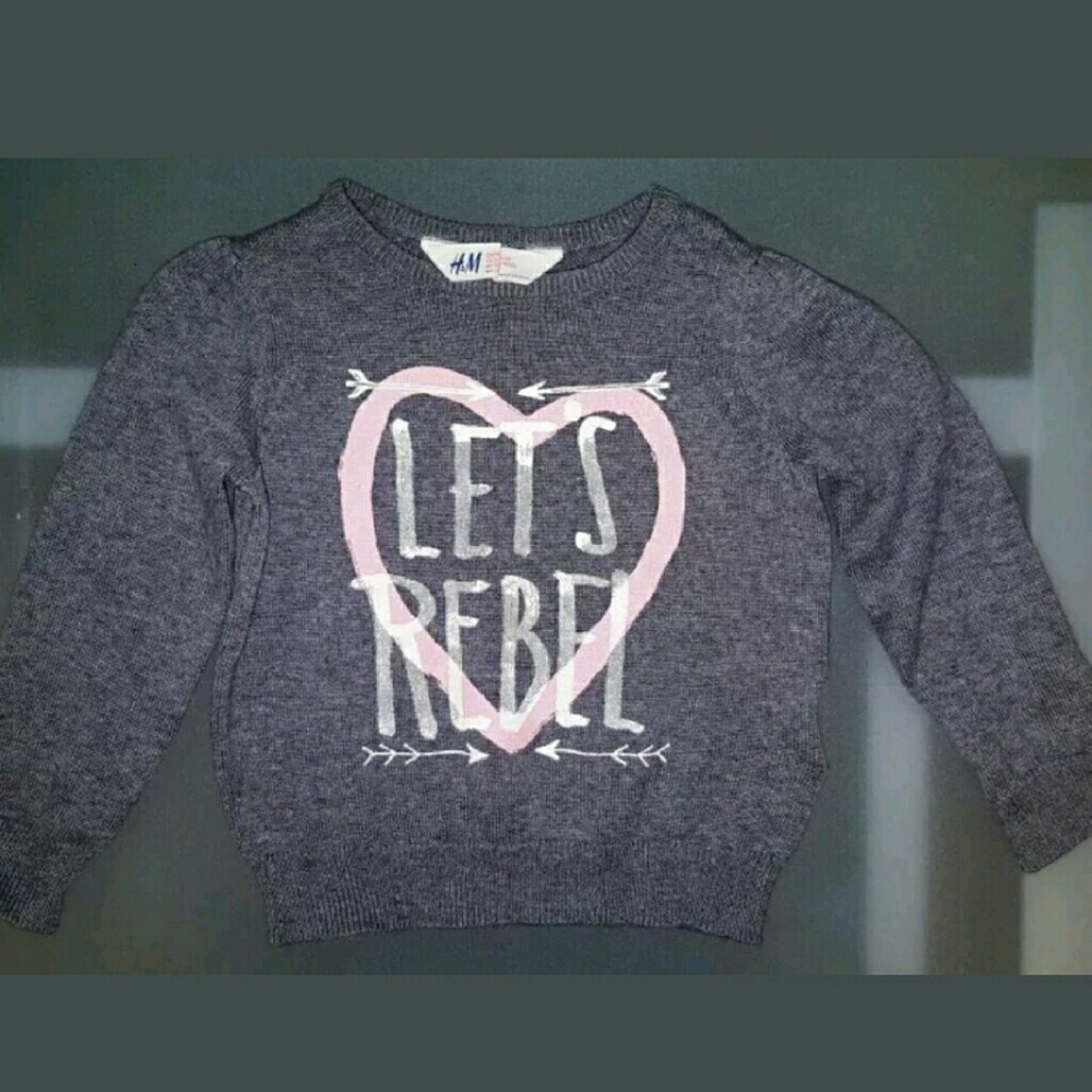 H&M Fine-knit Gray Sweater