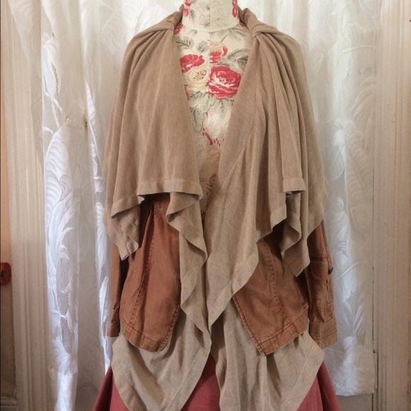 Draped Military Jacket