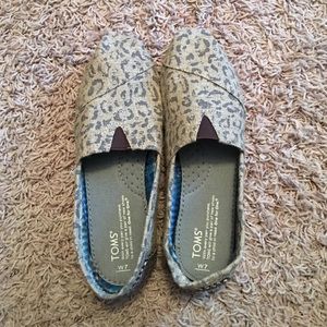Toms leopard slides-Size 7