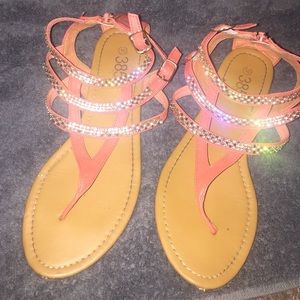 Orange sandals