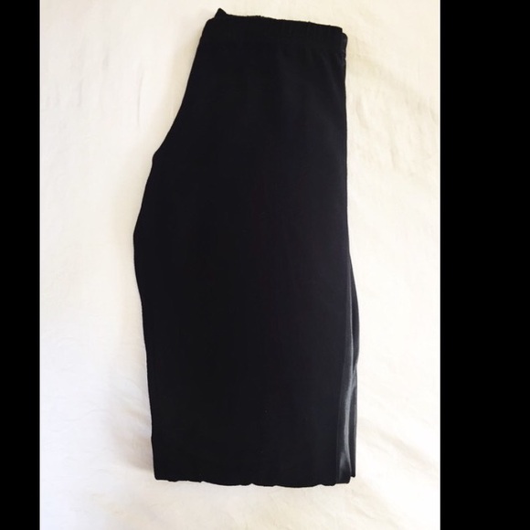 Xhileration Black leggings with Leather Stripe - Picture 1 of 6