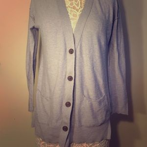 Eddie Bauer Light Grey Cardigan