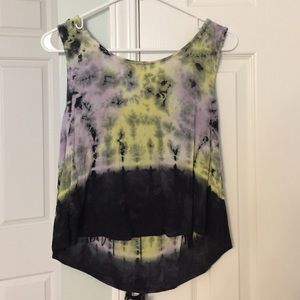 Open back, fringe top