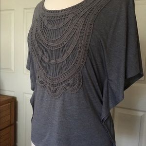 Grey Converse Crochet Top