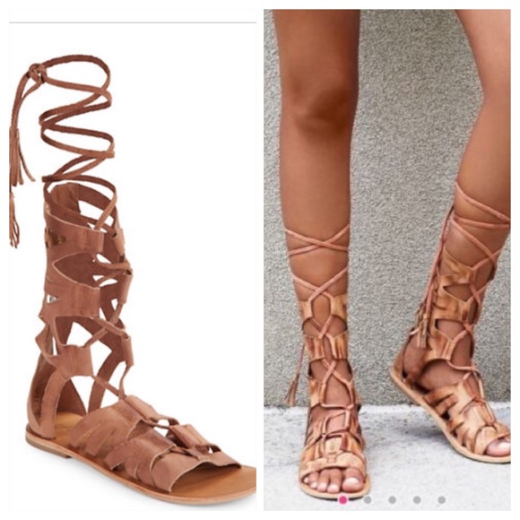 Free People gladiator flats. Size 38