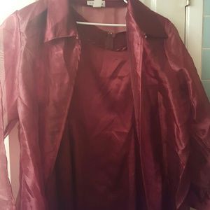 Wine colored dress