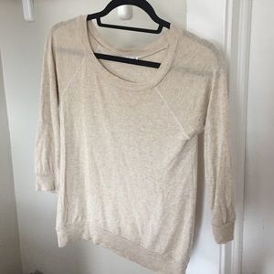 Splendid Tan pullover crewneck sweater (size S) Splendid Tan pullover crewneck sweater (size S)