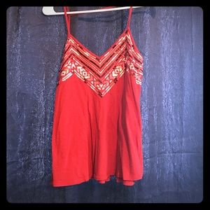 Rust colored tank top