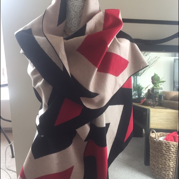 Reversible Shawl /Wrap Blanket Scarve