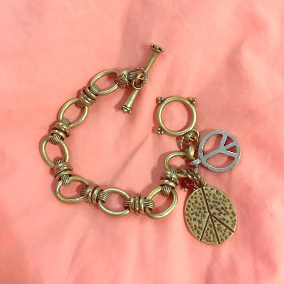 Lucky brand peace bracelet