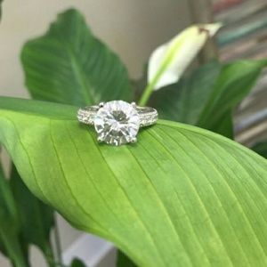 RESERVED 4 @nolove44 Round Cut CZ Engagement Ring
