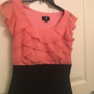Size 5 Pink and Black Dress