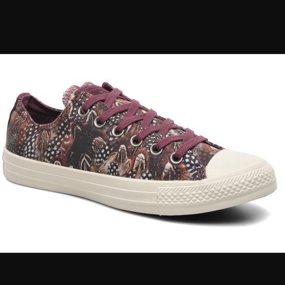Converse Shoes - Converse Low tops! Feather print!