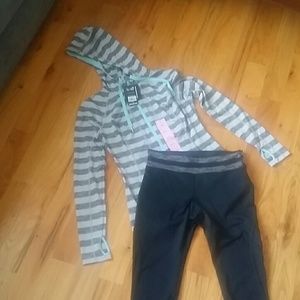 Lukka Zip Hoody Jacket and Capri (size small)