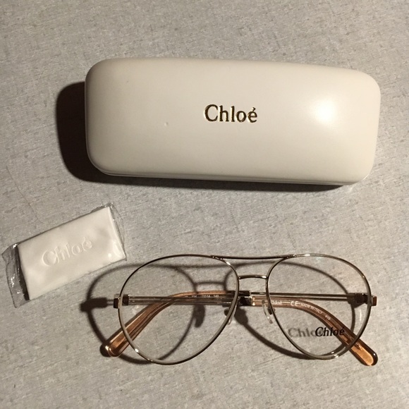 chloe clear glasses