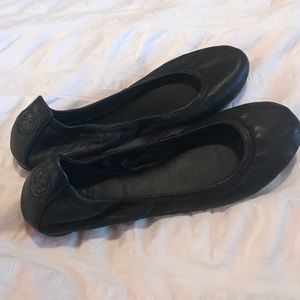 Tory Burch Black Eddie Flat