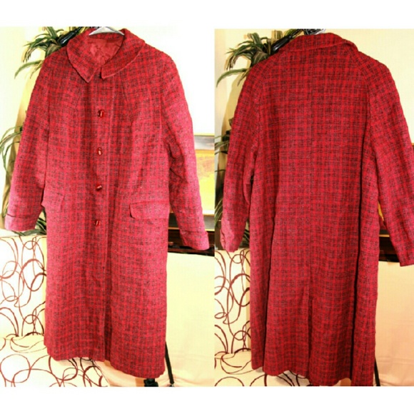 Gorgeous Harris Tweed 100% Scottish Wool Coat 2xl