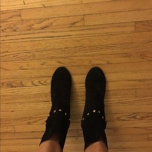 Cynthia Vincent Black Suede Boots
