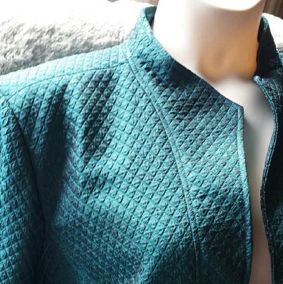 Coldwater Creek Jackets & Blazers - HP 5/25! Stunning plus evening jacket peacock blue