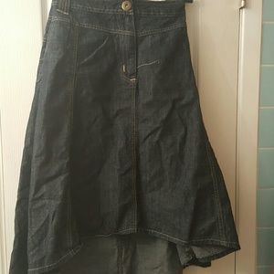 Hi-lo Denim skirt