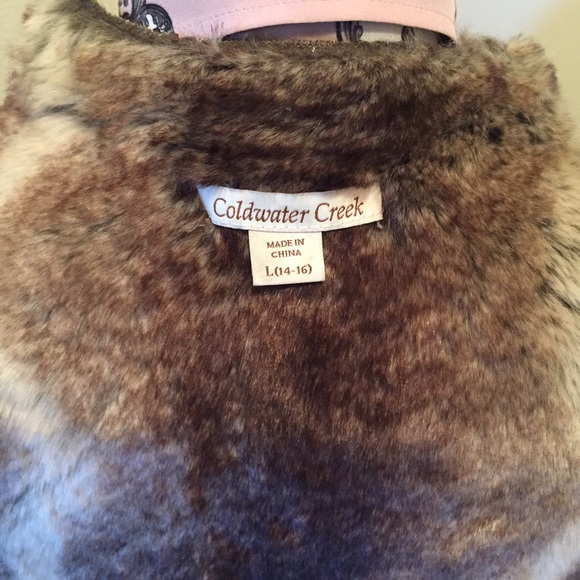 Coldwater Creek luxurious faux fur and suede vest. - Picture 4 of 4