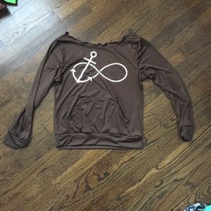 Brown long sleeve shirt