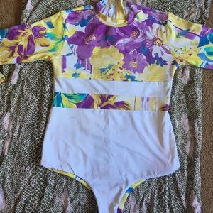 San Lorenzo long sleeve one piece rash gaurd