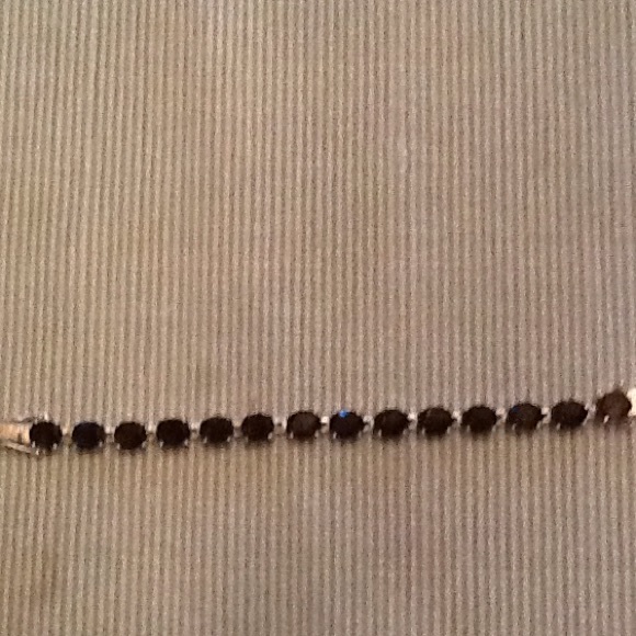 Smoky topaz sterling silver bracelet - Picture 1 of 2