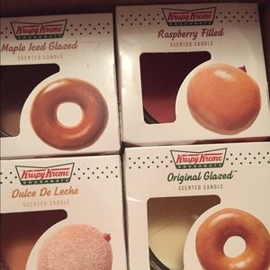 Set of (4) Krispy Kreme Candles