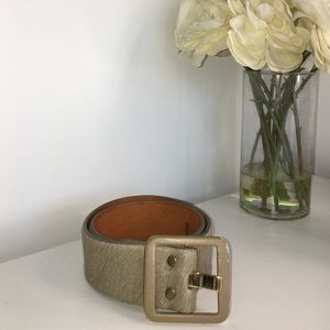 Brave calf fur belt