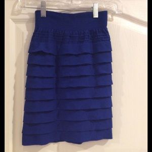 Royal Blue Bodycon Skirt